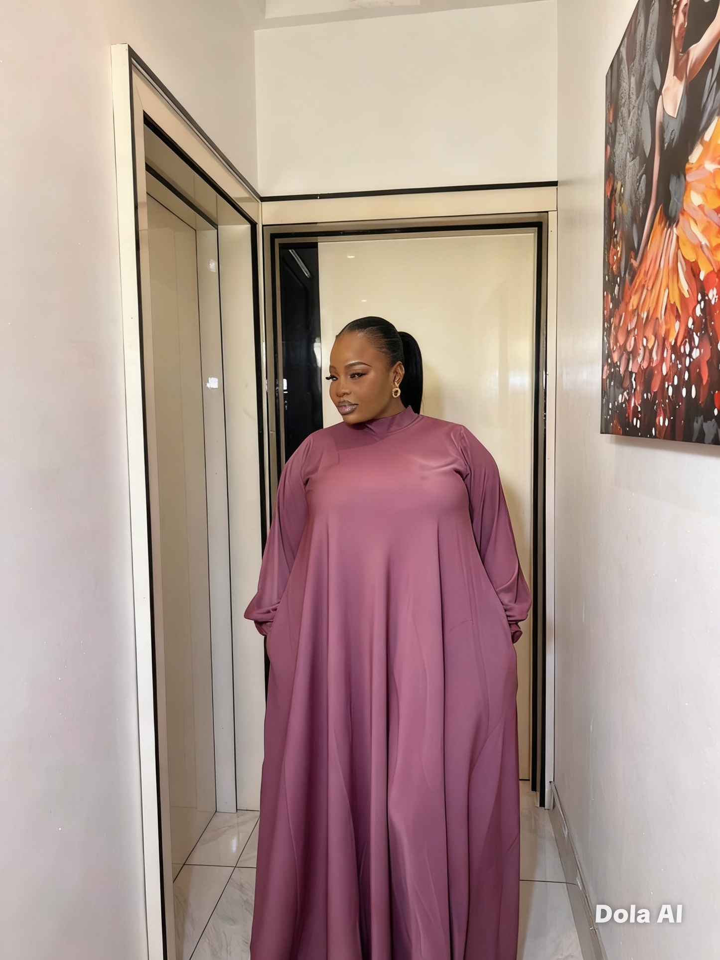 The coco allure flare gown/Abaya