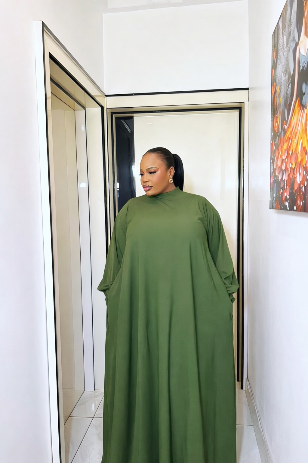 The coco allure flare gown/Abaya